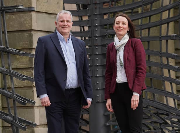 Ian Waddell, chief scientific officer, and Clare Doris, chief operating officer, of Cumulus. Picture: Stewart Attwood