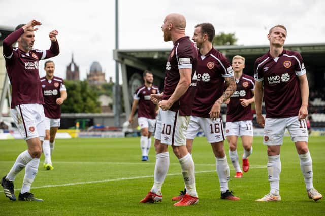 Hearts went top of the league with a 2-1 win at St Mirren. (Photo by Alan Harvey / SNS Group)