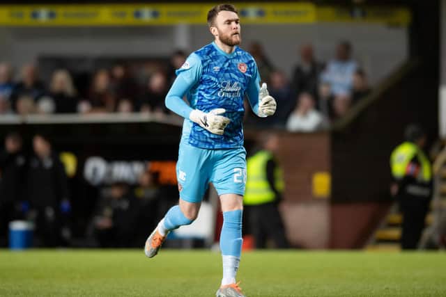 Zander Clark coming on for Craig Gordon in the 2-2 draw at Tannadice in December. Picture: SNS