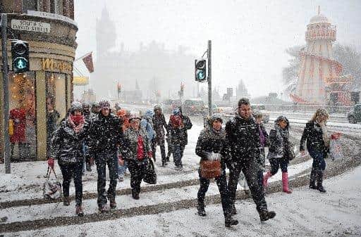 Edinburgh could see snow for the first time this year.
