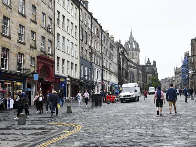 Visitors have been slowly returning to the Royal Mile in recent weeks. Picture: Lisa Ferguson