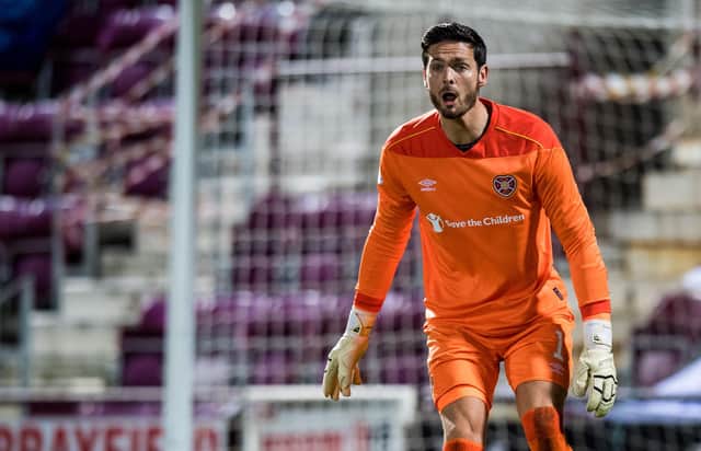 Hearts goalkeeper Craig Gordon is back in the Scotland squad. Picture SNS
