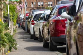 A complete ban on parking on pavements will come into force in Edinburgh in January.  Picture: Lisa Ferguson.