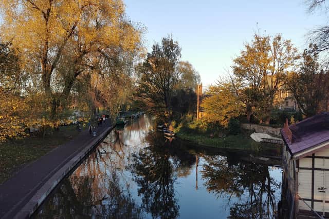 If you're trying to avoid the funeral, you could go for a walk. This is the Union Canal on a beautiful autumn day.  Picture:  Alex Orr.