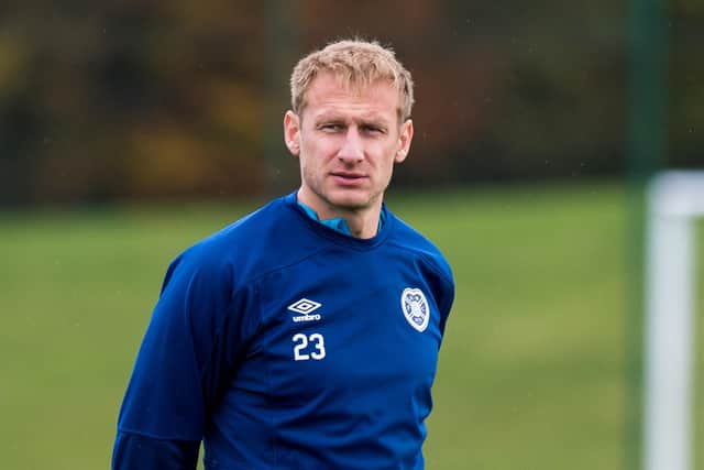 Hearts goalkeeper Zdenek Zlamal is near the end of his contract.