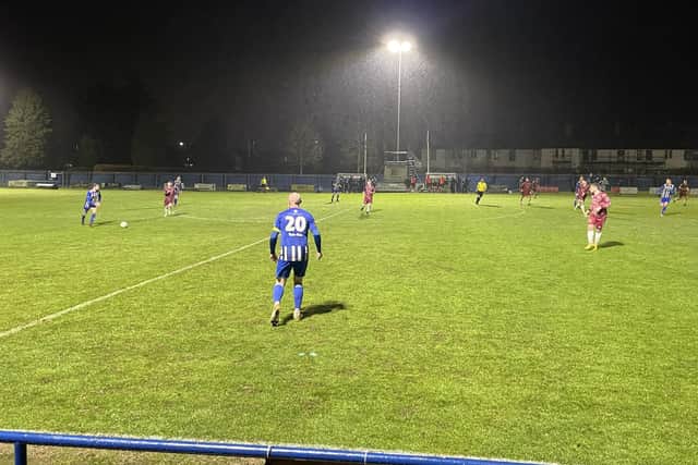 Penicuik and Tynecastle shared the points at a wet and wild Penicuik Park