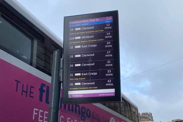 The Edinburgh bus tracker is now working