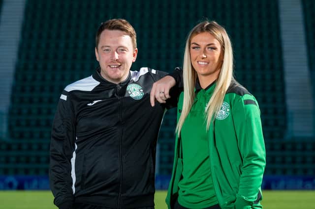 Dean Gibson and Siobhan Hunter are excited for the women's derby at Easter Road next mid-week