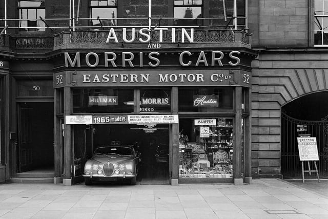Pictured in 1964 is the Eastern Motor Co. Ltd, which sold Austin and Morris cars from their George Street showroom.