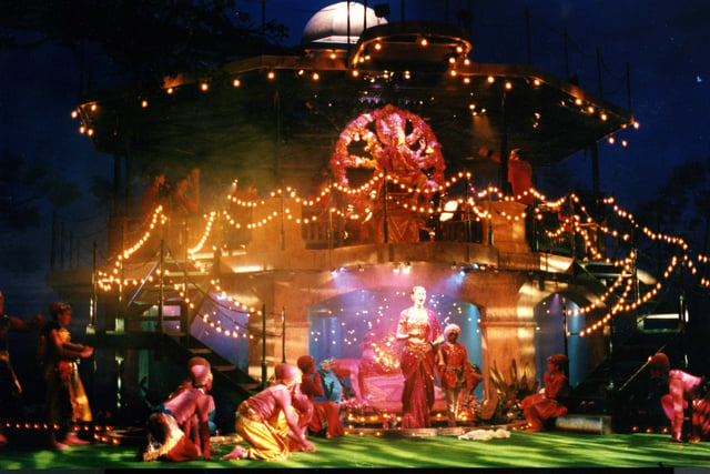 The spectacular set for Baz Lurhmann's production of  A Midsummers Night Dream by Australian Opera at the Festival Theatre in 1994.