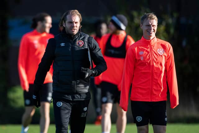 Gary Mackay-Steven knows there is competition for places in attack and he needs to make an impression on Hearts head coach Robbie Neilson. Picture: Paul Devlin / SNS
