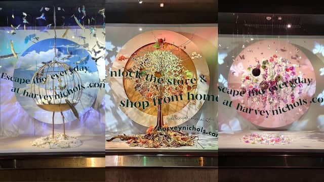 A selection of some of the Harvey Nichols window displays in St Andrew Square (Photo: Harvey Nichols).