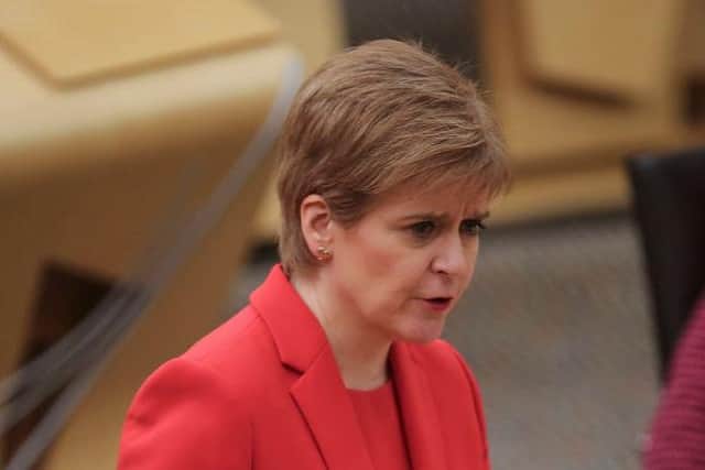 Nicola Sturgeon confirmed the latest coronavirus figures for Scotland. (Photo by Fraser Bremner - Pool/Getty Images)