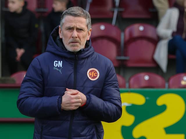 Stenhousemuir manager Gary Naysmith is targetting the play-offs but hopes Bonnyrigg Rose can escape relegation