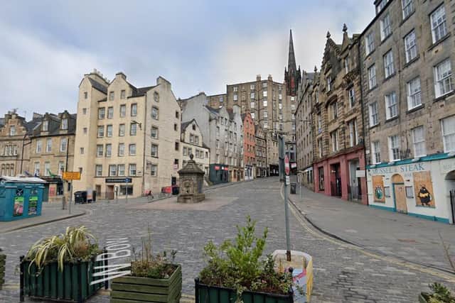 Prior to the attack, she had been with friends close to the junction of Cowgatehead and Victoria Street.