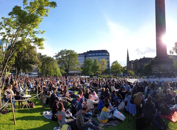 Open-air film screenings in St Andrew Square are one of Essential Edinburgh's initiatives, in partnership with the Edinburgh International Film Festival.