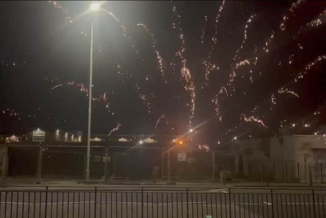 Fireworks were set off near Edinburgh's Saughton Prison after the news of Peter Tobin's death broke.