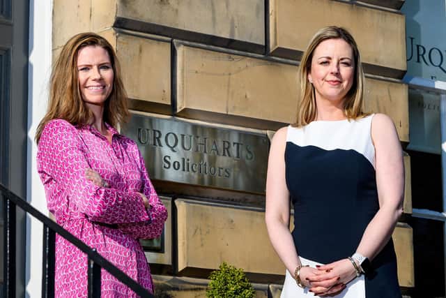 L-R Urquharts Solicitors, Alison Grandison and Sara Smith 
(Pic: Ian Georgeson)