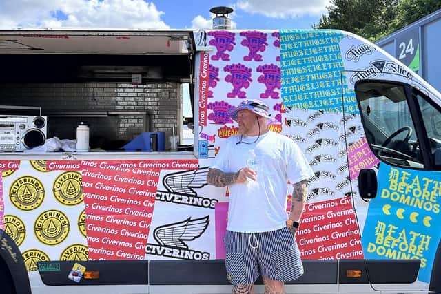 Michele Civiera and his pizza van.