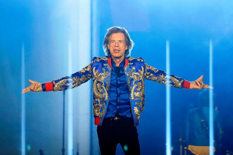 Probably the biggest live act in the world, The Rolling Stones are this year playing shows to celebrate a remarkable 60 years of touring. This work ethic certainly hasn't harmed lead singer Sir Mick Jagger's bank balance, which this year hit £318 million - an increase of £8 million.