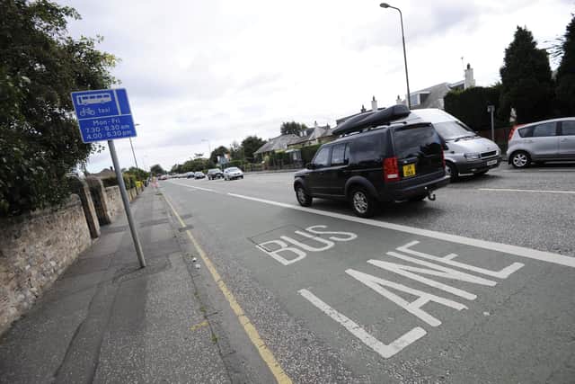 The idea of 7-7-7 bus lanes is to stop buses being held up by traffic congestion. Picture: Greg Macvean