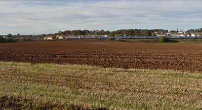 Roads wrangle over this Taylor Wimpey development site at Hallhill in Dunbar