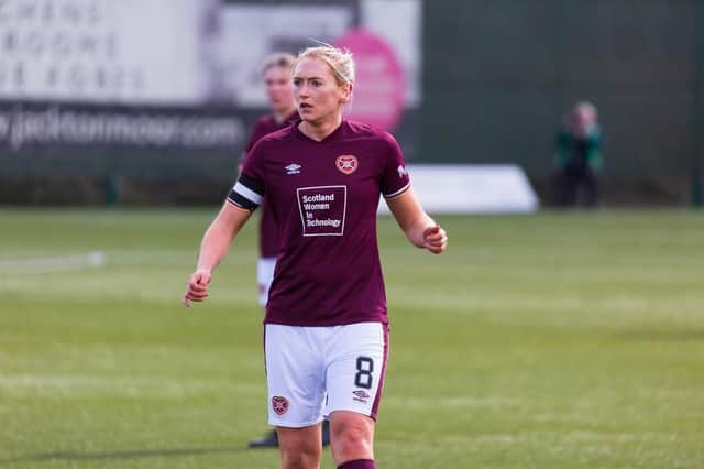 Hearts Women's captain Mariel Kaney. Picture: David Mollinson