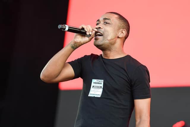 The rapper's comments have garnered backlash and a temporary ban from his social media accounts (Photo: Tabatha Fireman/Getty Images)