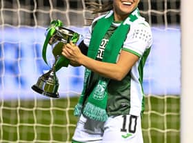 Shannon McGregor helped Hibs win the first-ever edition of the Capital Cup earlier in the season. Credit: Malcolm Mackenzie