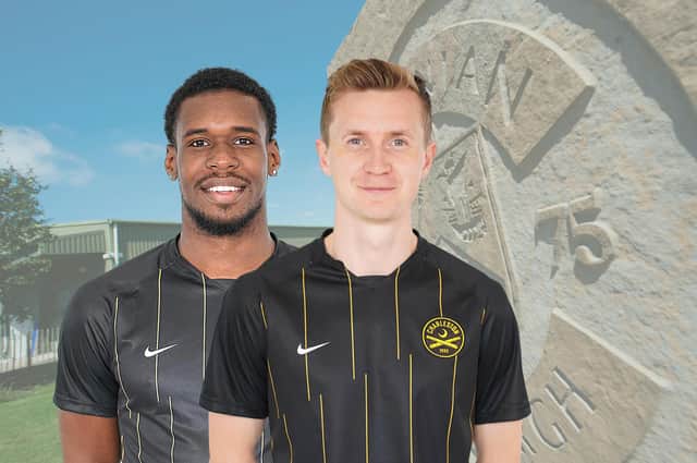 Leland Archer, left, and Robbie Crawford will spend a period of time training wit Hibs