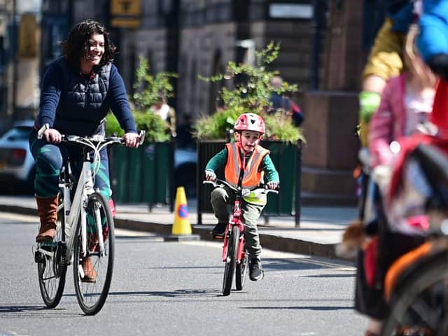 The Pedal on Parliament event takes place on closed roads so cyclists of all ages can take part (Picture: John Devlin)