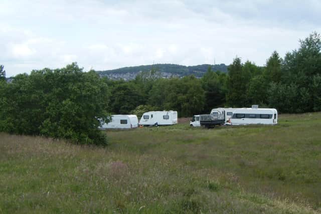 A picture of the camp at Sighthill Park, Edinburgh. Pic: contributed