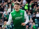 Hibs striker Kevin Nisbet is reportedly in talks over a new deal. Picture: SNS