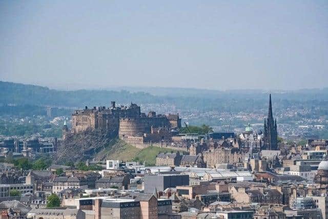 Temperatures could reach between 25c and 26c in Edinburgh on Sunday.