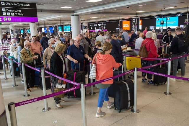 The UK airports where travellers face the longest delays have been revealed, with Aberdeen coming out on top and Edinburgh placed in the top 10. Photo: Lisa Ferguson