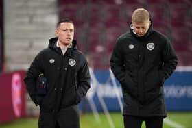 Hearts players Barrie McKay and Alex Cochrane are doing injury rehabilitation at the moment. Pic: SNS