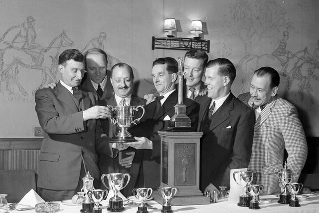 Colinton and Currie Golf Club Masonic Lodge's dinner and presentation of prizes in the Barnton Hotel in February 1960.