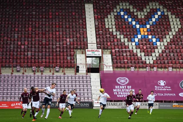 Hearts last played in front of fans at Tynecastle in March 2020. (Photo by Ross MacDonald / SNS Group)