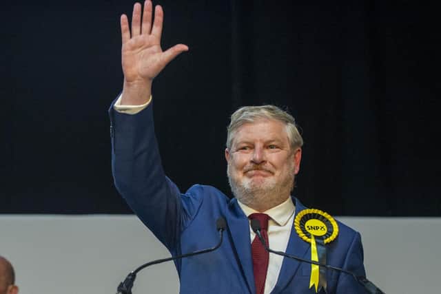 SNP's Angus Roberston wins for Edinburgh Central, taking the seat from the Scottish Conservatives. Picture: Lisa Ferguson/JPIMedia