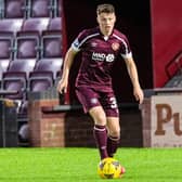 Aidan Denholm in action for Hearts.. (Photo by Ross MacDonald / SNS Group)