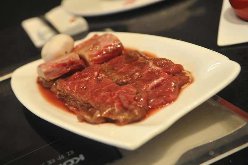 Enjoy a taste of traditional Korean barbecue at Ginseng in West One, which serves a variety of braised meats, including pork and chicken, served with a filling array of side dishes and a scoop of ice cream for dessert. Archive picture of Ginseng taken by Steve Parkin