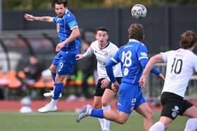 Spartans striker Marc McNulty netted the equaliser. Picture: Mark Brown