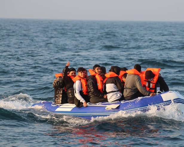 Migrants crossing the Channel in small boats will be made a big issue at the election - but they account for a tiny proportion of the immigration total.  Picture: Gareth Fuller/PA Wire