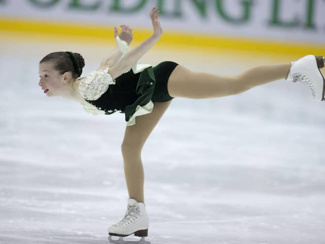Edinburgh skater Kara Ramsay in motion in 2012.