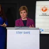 If the Covid lockdown is not party political, why are updates being given by a politician on the campaign trail, wonders John McLellan (Picture: Scottish government)