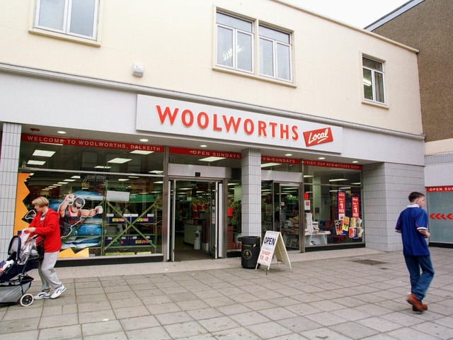 Woolworths in Dalkeith, Midlothian, 1998.