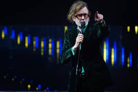 Jarvis Cocker of Pulp performing on stage at Finsbury Park in London. Picture date: Saturday July 1, 2023. Photo by PA/ Victoria Jones.