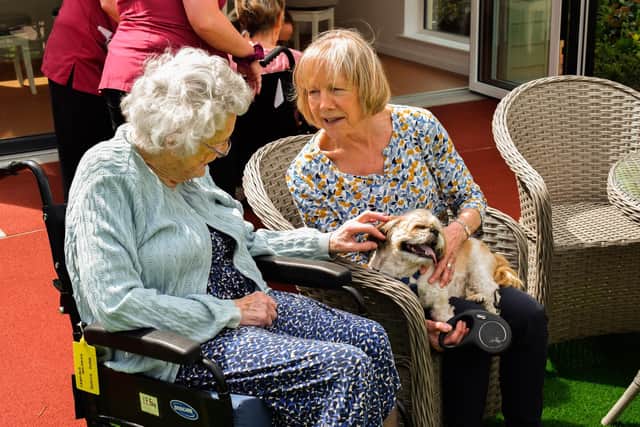 Cramond Residence was visited by fluffy therapy dogs