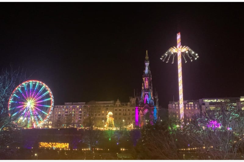 There are few places more stunning than Edinburgh at Christmas, as the photo shows.