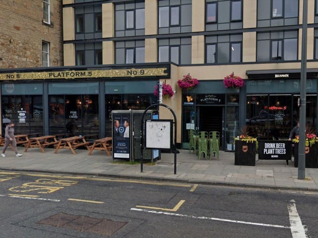 Just a few steps away from Haymarket Station is Platform 5. The pub, which serves up a wide range of ales and spirits, as well as a huge food selection, has 4 stars on Google